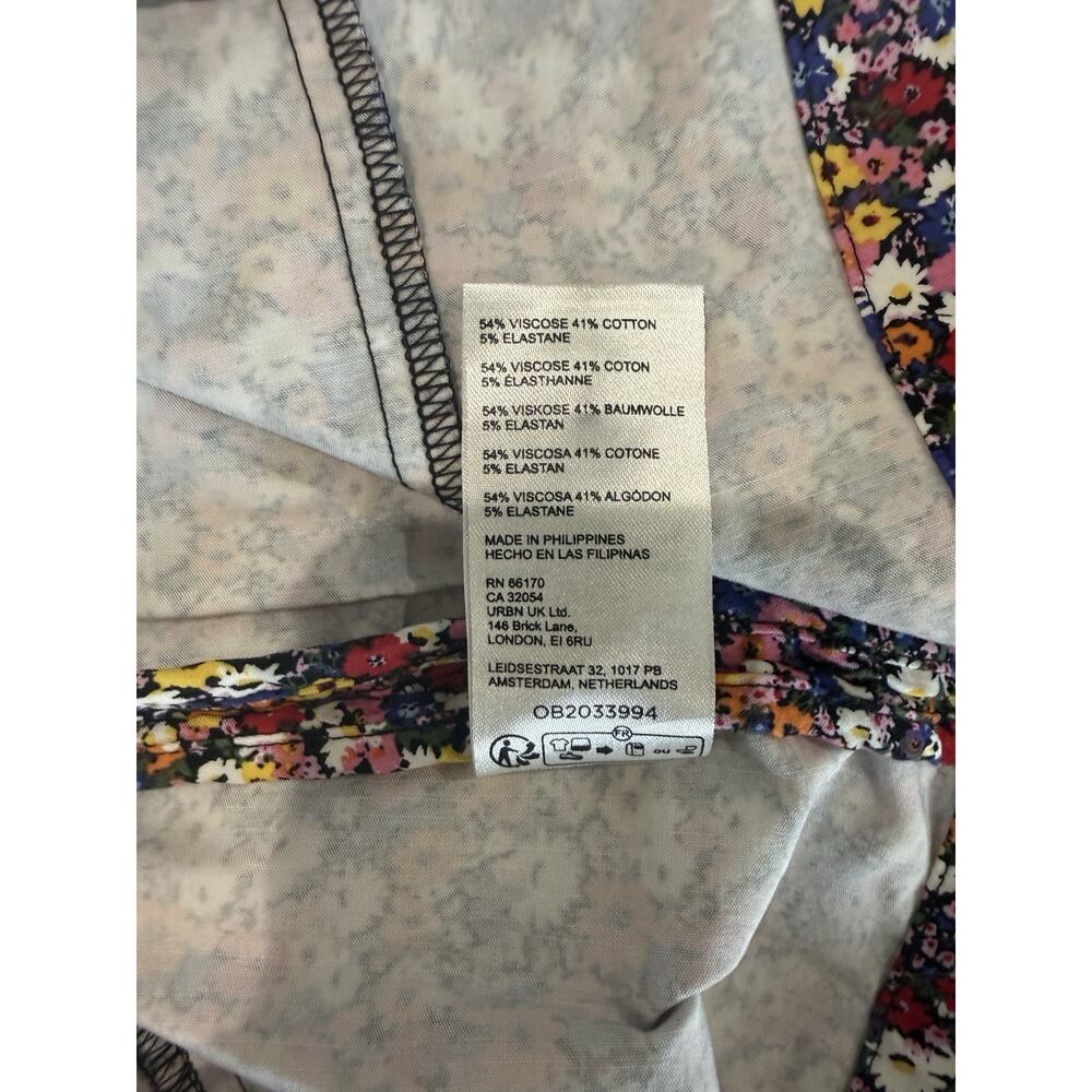 MAEVE x ANTHROPOLOGIE | Sleeveless T-Back Mini Dress Collared Floral | Large - Picture 7 of 13